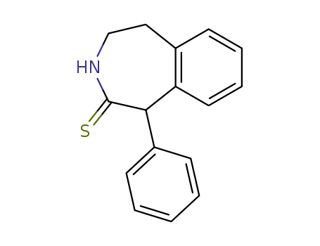 Molecular Structure of 132274-51-2 (1-phenyl-1,3,4,5-tetrahydro-2H-3-benzazepine-2-thione)
