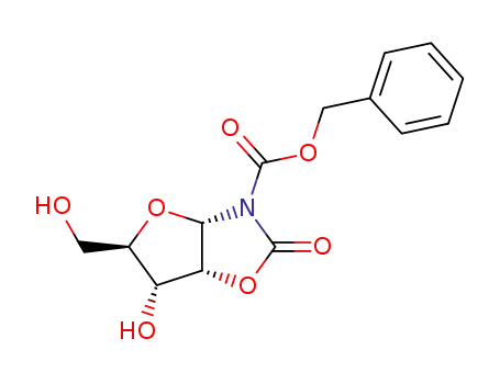 (3aS,5R,6R,6aR)-6-Hydroxy-5-hydroxymethyl-2-oxo-tetrahydro-furo[2,3-d]oxazole-3-carboxylic acid benzyl ester