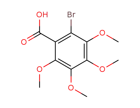 2-Brom-3,4,5,6-tetramethoxy-benzoesaeure