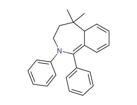Molecular Structure of 64308-83-4 (3,4,5,5a-Tetrahydro-5,5-dimethyl-1,2-diphenyl-2H-2-benzazepine)