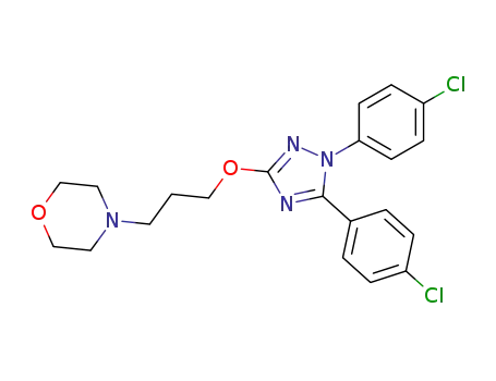 4-{3-[1,5-Bis-(4-chloro-phenyl)-1H-[1,2,4]triazol-3-yloxy]-propyl}-morpholine