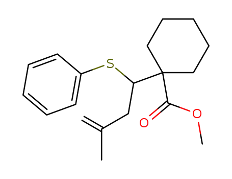 1-(3-Methyl-1-phenylsulfanyl-but-3-enyl)-cyclohexanecarboxylic acid methyl ester