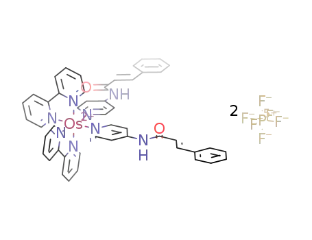 cis-(Os(bpy)2(p-cinn)2)(PF<sub>6</sub>)2