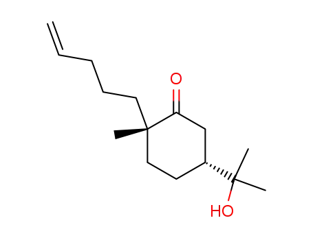 (2S,5R)-5-(1-Hydroxy-1-methyl-ethyl)-2-methyl-2-pent-4-enyl-cyclohexanone