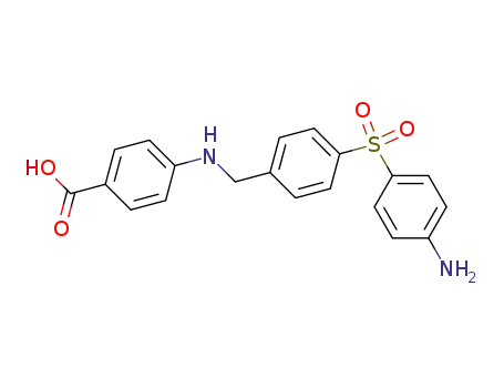 Molecular Structure of 102003-25-8 (4-[4-(4-amino-benzenesulfonyl)-benzylamino]-benzoic acid)