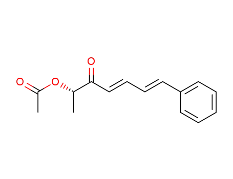4,6-Heptadien-3-one, 2-(acetyloxy)-7-phenyl-, (S)-