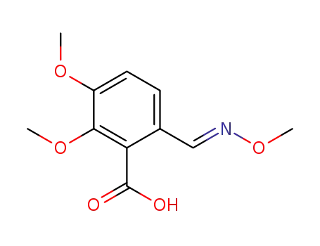 Molecular Structure of 98670-03-2 (6-<(methoxyimino)methyl>-2,3-dimethoxybenzoic acid)