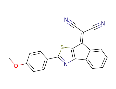 2-(4-methoxyphenyl)-8-dicyanovinylindeno(2,1-d)thiazole