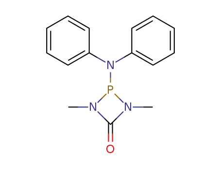 1,3-dimethyl-2-diphenylamino-1,3-diaza-2λ<sup>3</sup>-phosphetidin-4-on