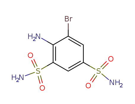 Molecular Structure of 60385-31-1 (4-amino-5-bromo-benzene-1,3-disulfonic acid diamide)