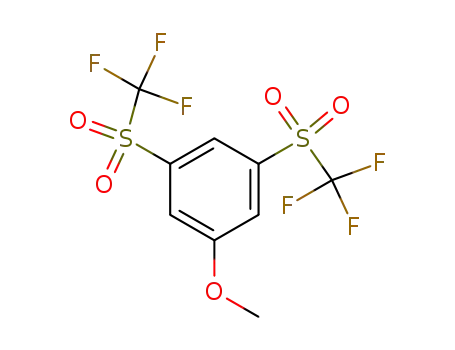 Benzene, 1-methoxy-3,5-bis[(trifluoromethyl)sulfonyl]-