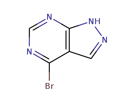 Molecular Structure of 30129-51-2 (4-Bromopyrazolo[3,4-d]pyrimidine)