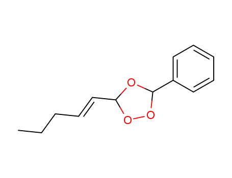 Molecular Structure of 138955-49-4 (1,2,4-Trioxolane, 3-(1-pentenyl)-5-phenyl-)
