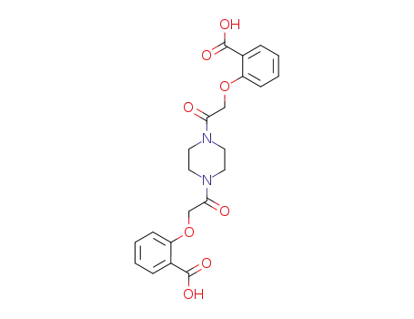 Molecular Structure of 97848-34-5 (Benzoic acid, 2,2'-[1,4-piperazinediylbis[(2-oxo-2,1-ethanediyl)oxy]]bis-)