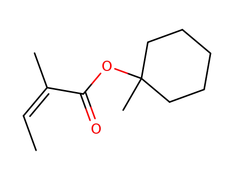 Molecular Structure of 137601-37-7 ((Z)-(1-Methylcyclohexyl) 2-Methyl-2-butenoate)