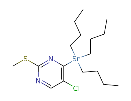 5-Chloro-2-(methylthio)-4-(tributylstannyl)pyrimidine