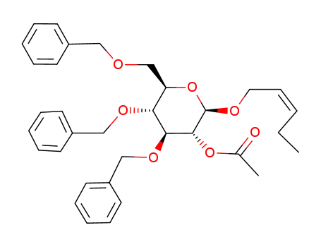 cis-2'-Pentenyl 2-O-acetyl-3,4,6-tri-O-benzyl-β-D-glucopyranoside