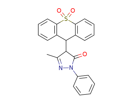 3H-Pyrazol-3-one,4-(10,10-dioxido-9H-thioxanthen-9-yl)-2,4-dihydro-5-methyl-2-phenyl-