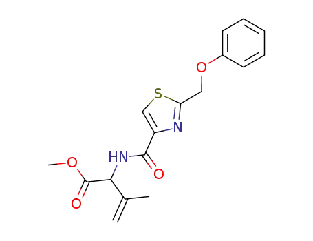 3-Butenoic acid,
3-methyl-2-[[[2-(phenoxymethyl)-4-thiazolyl]carbonyl]amino]-, methyl
ester, (R)-