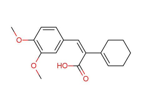 (Z)-2-(cyclohexen-1-yl)-3-(3,4-dimethoxyphenyl)prop-2-enoic acid