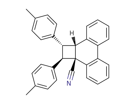 (1S,2R,2aS,10bR)-1,2-Di-p-tolyl-1,10b-dihydro-2H-cyclobuta[l]phenanthrene-2a-carbonitrile
