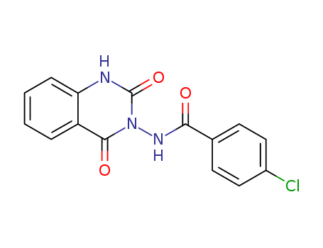 4-chloro-N-(2,4-dioxo-1H-quinazolin-3-yl)benzamide cas  75906-76-2