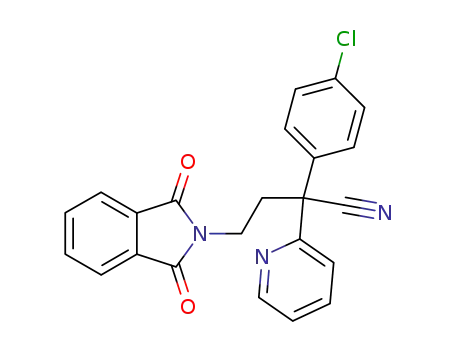 alpha-(4-Chlorophenyl)-1,3-dihydro-1,3-dioxo-alpha-2-pyridinyl-2H-isoindole-2-butanenitrile