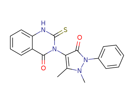 2,3-dihydro-3-(2,5-dihydro-2,3-dimethyl-5-oxo-1-phenyl-1H-pyrazol-4-yl)-2-thioxoquinazolin-4(1H)-one