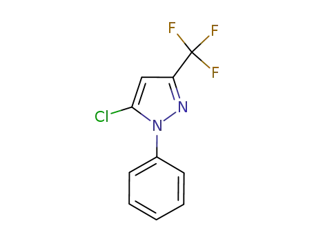 Molecular Structure of 1076197-51-7 (5-Chloro-1-phenyl-3-trifluoromethyl-1H-pyrazole)