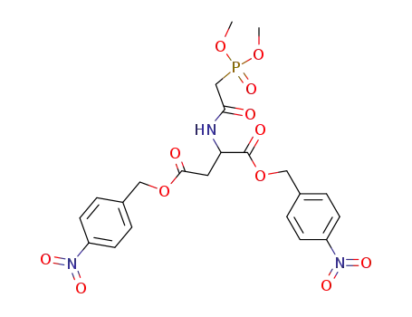 Molecular Structure of 118903-72-3 (N-(Phosphonoacetyl)-L-asparaginsaeure-di-(p-nitrobenzyl)-P,P-dimethylester)