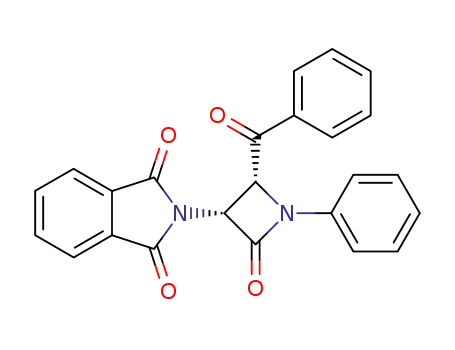 1H-Isoindole-1,3(2H)-dione, 2-(2-benzoyl-4-oxo-1-phenyl-3-azetidinyl)-,
cis-