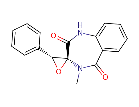 (-)-4-methyl-3'<i>c</i>-phenyl-(2'<i>r</i><i>N</i>)-1<i>H</i>-spiro[benzo[<i>e</i>][1,4]diazepine-3,2'-oxirane]-2,5-dione