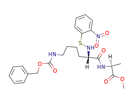 2-nitrobenzenesulfenyl-N<sup>ε</sup>-benzyloxycarbonyllysyl-alanine methyl ester