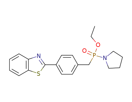 (4-Benzothiazol-2-yl-benzyl)-pyrrolidin-1-yl-phosphinic acid ethyl ester