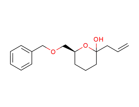 2-allyl-4-(benzyloxymethyl)tetrahydropyran-2-ol