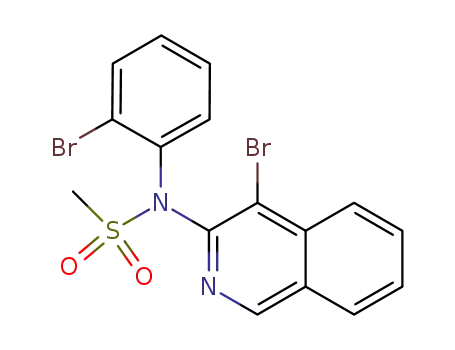 N-(4-bromoisoquinolin-3-yl)-N-(2-bromophenyl)methanesulfonamide