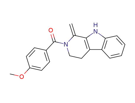 Molecular Structure of 81750-87-0 (2,3,4,9-tetrahydro-2-(4-methoxybenzoyl)-1-methylene-1H-pyrido<3,4-b>indole)