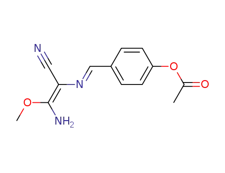 (E,E)-1-(4-acetoxyphenyl)-4-amino-3-cyano-4-methoxy-2-aza-1,3-butadiene