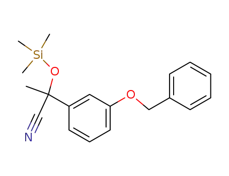 2-(3-benzyloxyphenyl)-2-trimethylsilyloxypropanenitrile