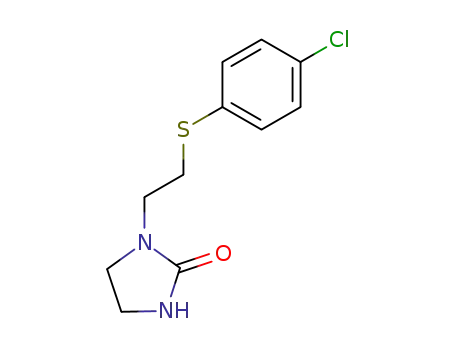 1-<2-(p-chlorophenylmercapto)>-2-imidazolidinone
