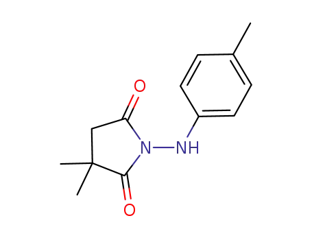 Molecular Structure of 1034316-98-7 (1-(4-methylphenylamino)-3,3-dimethylpyrrolidine-2,5-dione)