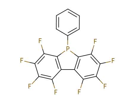 Molecular Structure of 36284-12-5 (1,2,3,4,5,6,7,8-Octafluoro-9-phenyl-9-phospha-9H-fluorene)