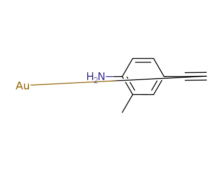 Molecular Structure of 850567-01-0 (Gold, [(4-amino-3-methylphenyl)ethynyl]-)