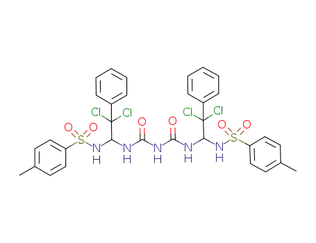 1,5-bis[2,2-dichloro-1-(4-methylphenylsulfonylamino)-2-phenylethyl]biuret