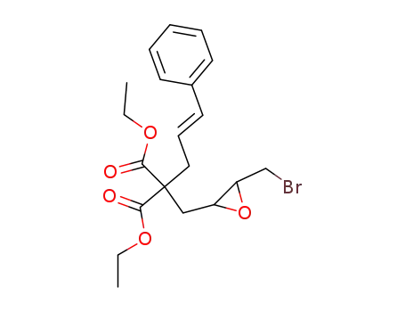 Propanedioic acid,
[[3-(bromomethyl)oxiranyl]methyl](3-phenyl-2-propenyl)-, diethyl ester