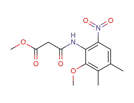 1-methoxy-2-(methoxycarbonylmethylenecarbonylamino)-5,6-dimethyl-3-nitrobenzene