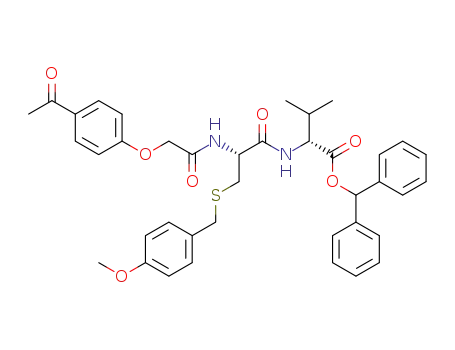 D-Valine,
N-[N-[(4-acetylphenoxy)acetyl]-S-[(4-methoxyphenyl)methyl]-L-cysteinyl]-
, diphenylmethyl ester
