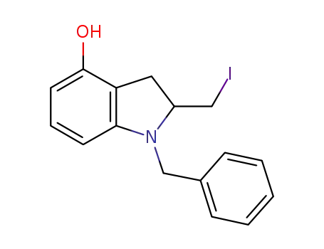 4-hydroxy-2-iodomethyl-1-(phenylmethyl)-2,3-dihydroindole