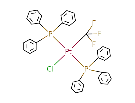 Molecular Structure of 71581-10-7 (trans-bis(triphenylphosphino)Pt(CF<sub>3</sub>)Cl)