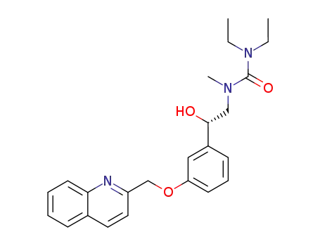 (1S)-1-[3-[(2-quinolinyl)methoxy]phenyl]-2-(N-methyl-N-diethylcarbamoyl)amino ethanol